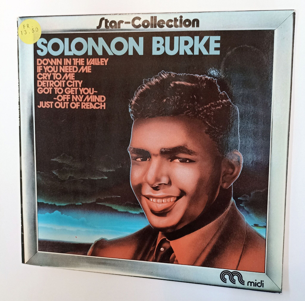 Винтажная виниловая пластинка LP Solomon Burke Star Collection (Germany 1976)