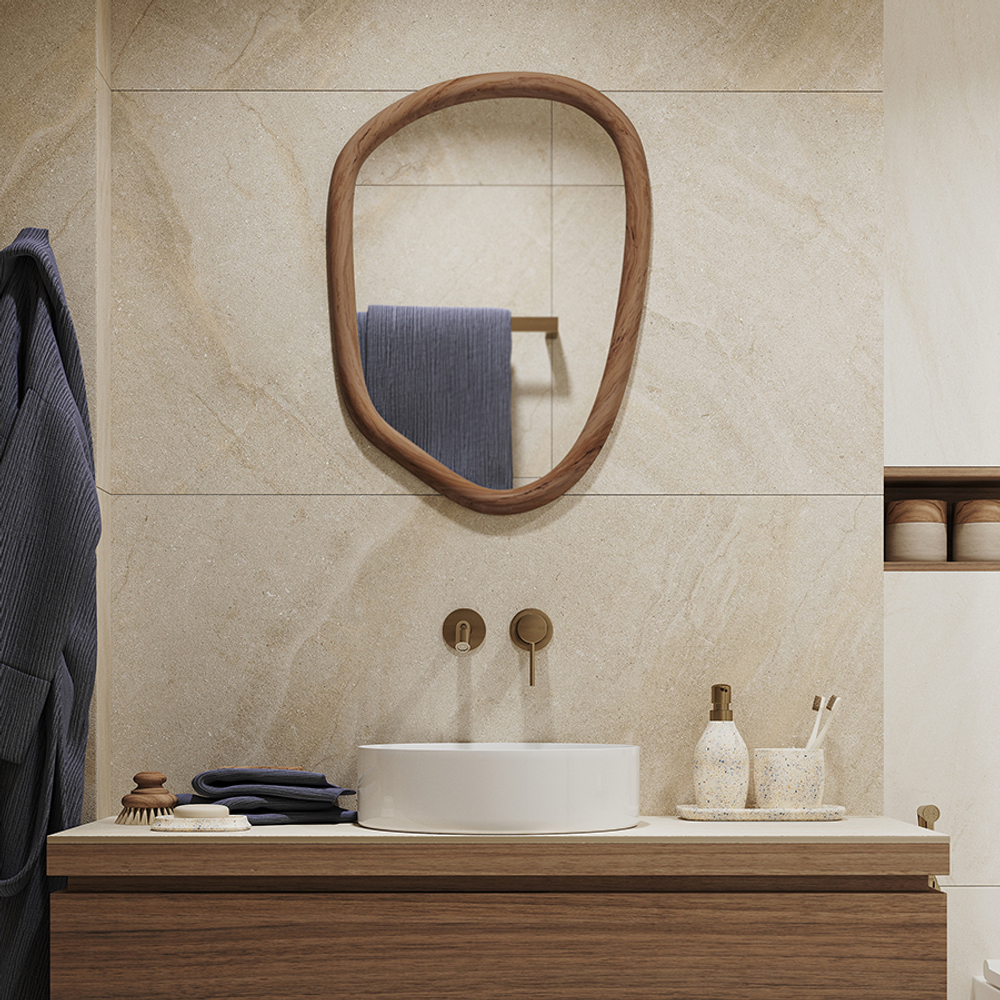 Зеркало настенное Bergenson Bjorn Torhill, 49х66 см, коричневое