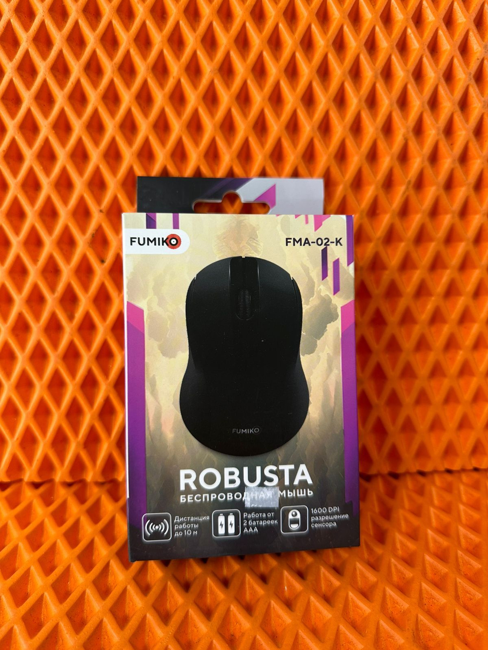 Мышь беспроводная FUMIKO ROBUSTA черная