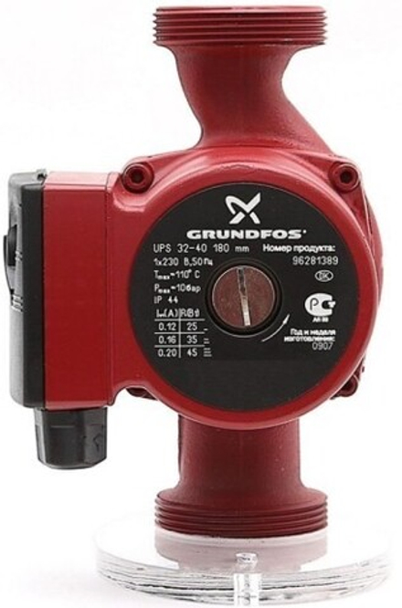 Насос циркуляционный GRUNDFOS UPS 32- 40 EU с гайками, 98368439 НС-1624259