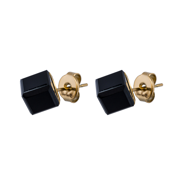 Серьги пусеты Fiore Luna  Black SWE2127/2 BL G