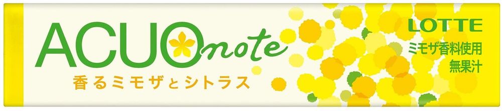 Резинка жевательная ACUO note &quot;Ароматная мимоза и цитрусовые&quot;, Lotte, 21г
