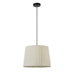 8302/1 MODERNI бронза/черный/бежевый, металл/текстиль Подвес E27 1*60W 220V TUNE