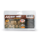 Набор красок AK Interactive Heavy Muddy Set