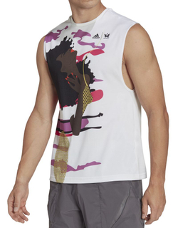 Футболка мужская теннисная Adidas New York Unitefit Sleeveless Tee - white