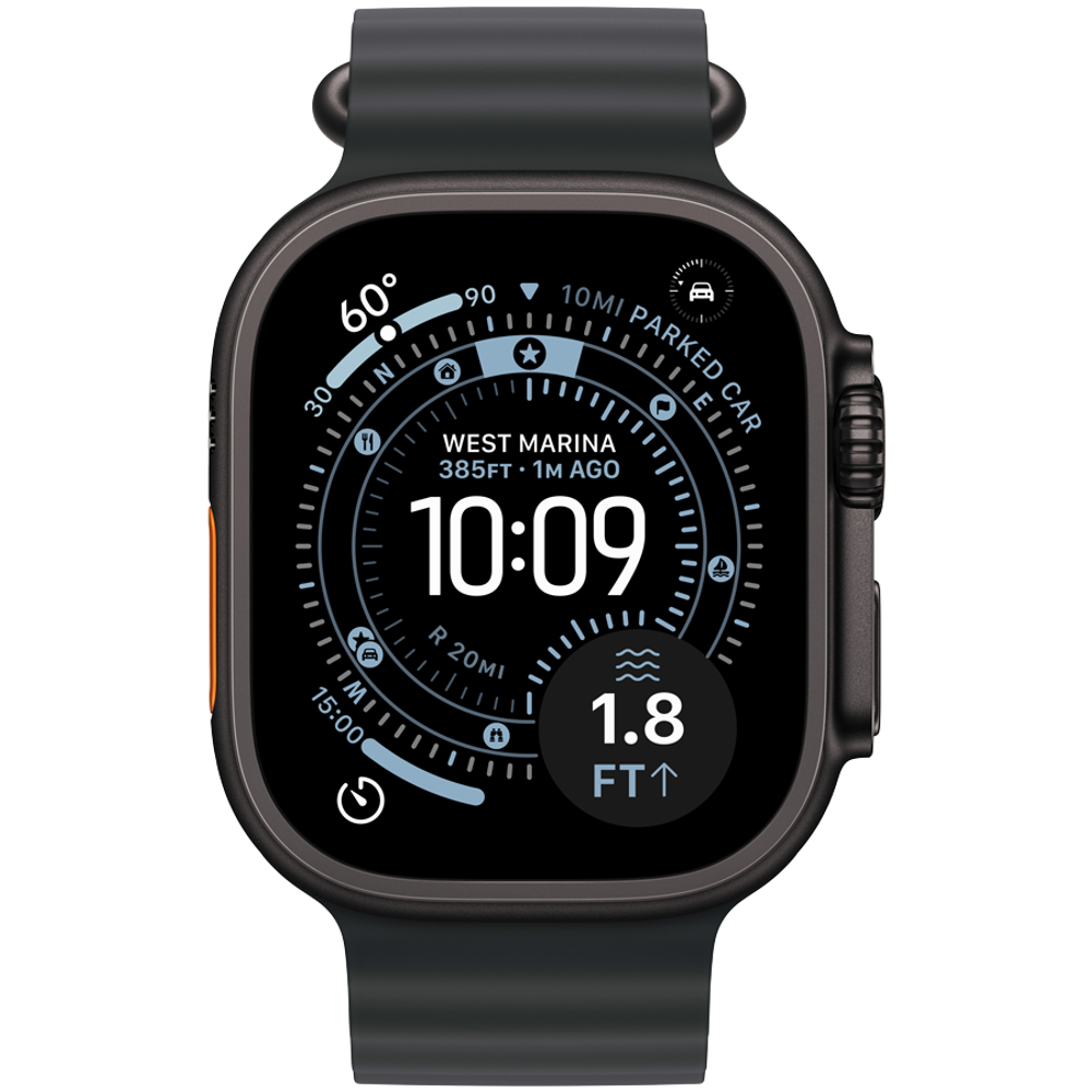 Apple Watch Ultra 3 GPS + Cellular 49mm Black Titanium Case with Black Ocean Band,Model A3281