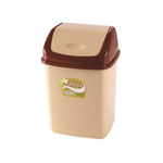 Контейнер для мусора с плавающей крышкой "Фантазия" 10л 09402 бежево-коричневый