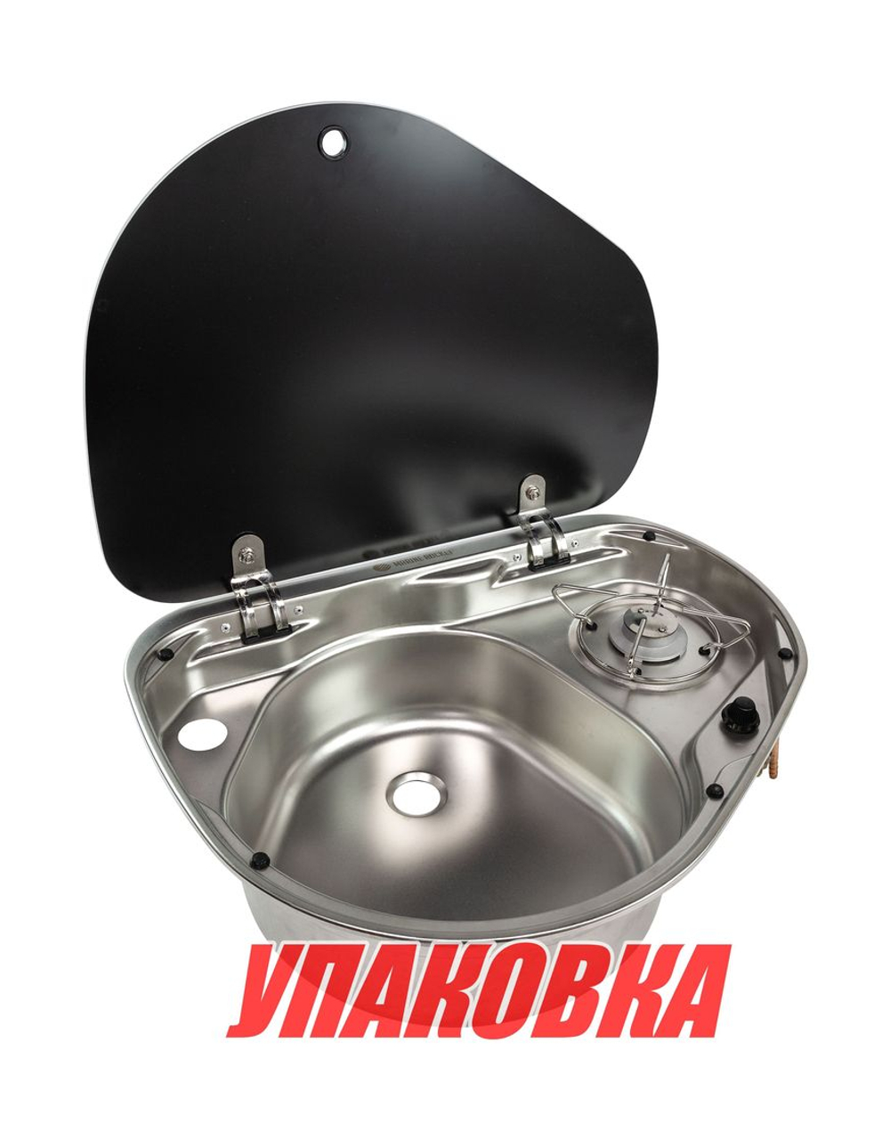 Плита газовая с мойкой левой, стеклянная крышка, Marine Rocket (упаковка из 2 шт.)