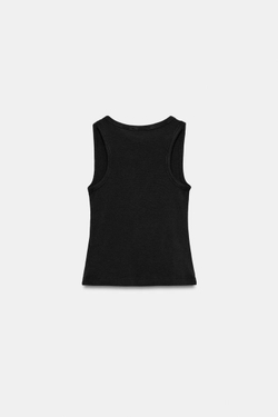 ZARA ТОП В СТИЛЕ РУСТИК С ЭФФЕКТОМ ПОТЕРТОСТИ, АНТРАЦИТОВО-СЕРЫЙ