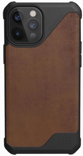 Чехол Uag Metropolis LT кожа для iPhone 12 Pro Max 6.7" коричневый (Brown) 11236O118380