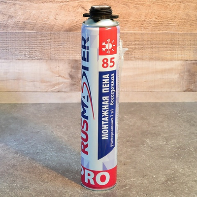 Пена монтажная 2 в1 всесезонная "Rus-master Pro 85" 770г (303-099)