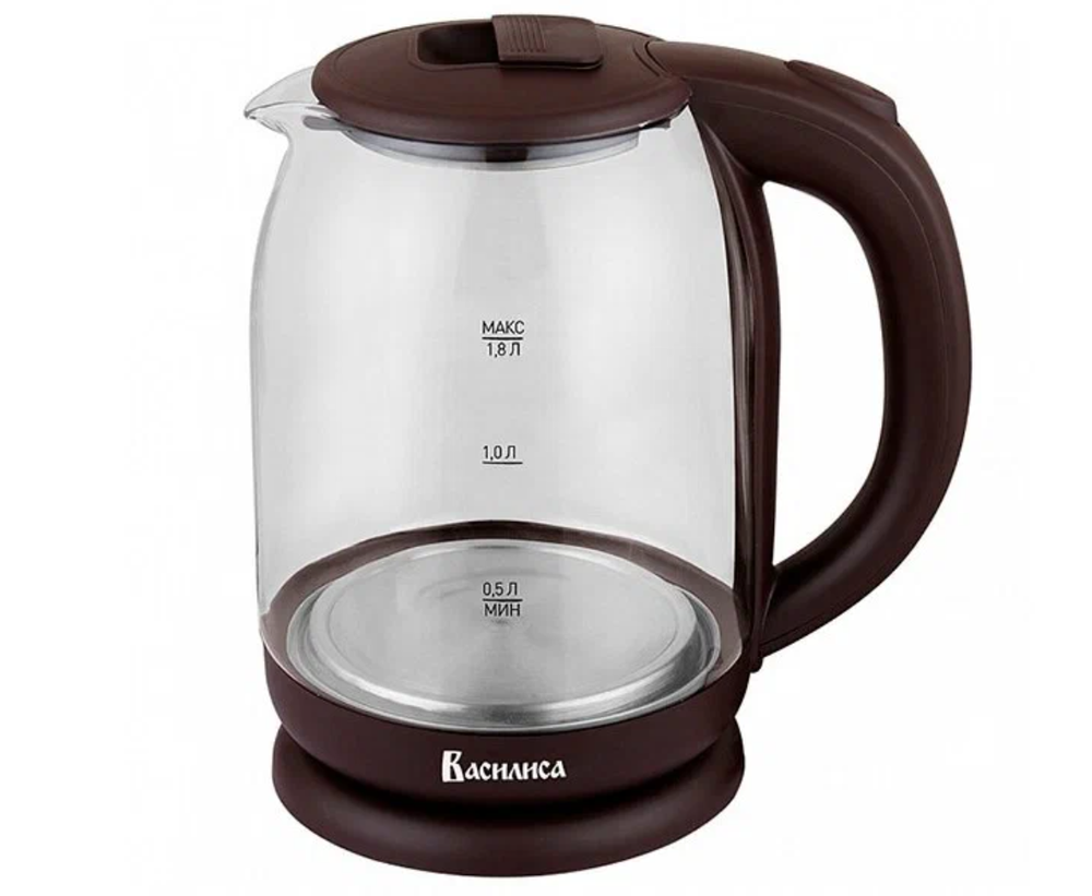 Чайник Василиса BA-1035 стекло (коричневый)