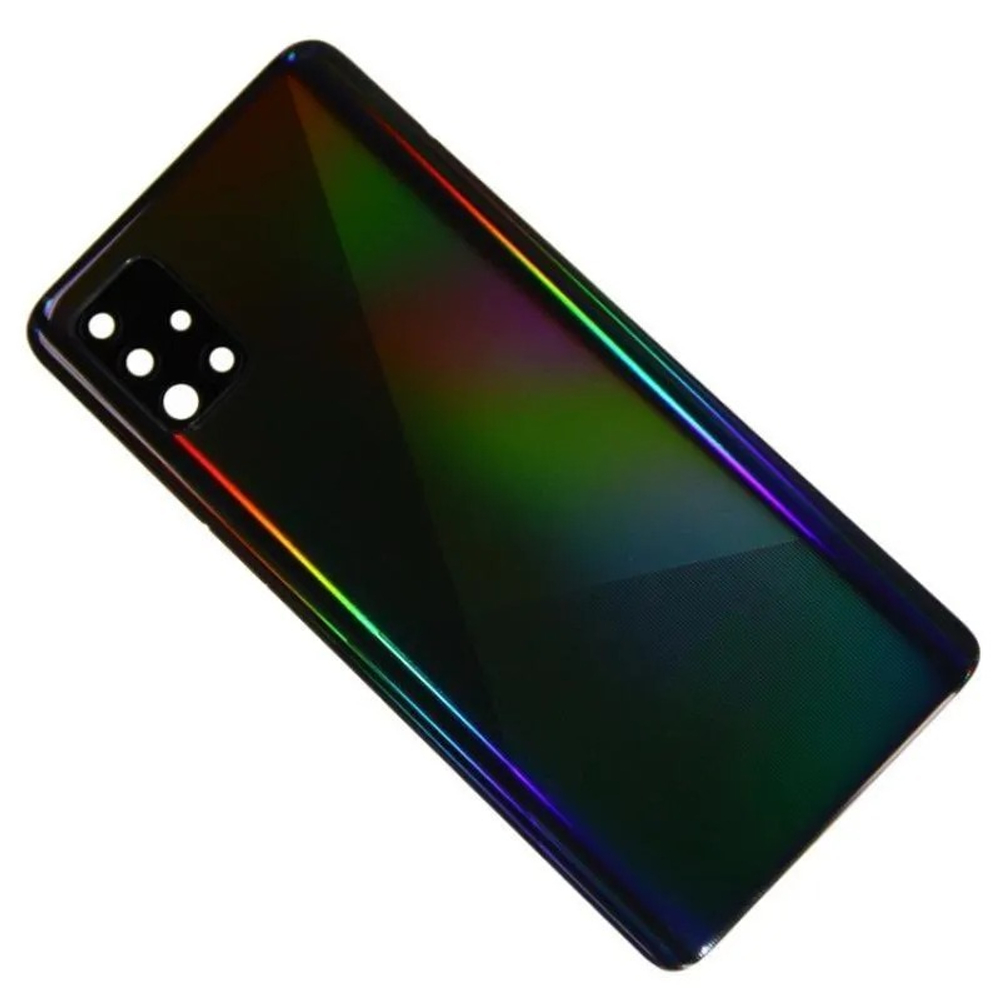 Задняя крышка для Samsung Galaxy A51 (SM-A515F) Черный - Премиум