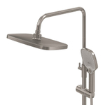 Душевая стойка Grossman Pragma 500.K35.03.120 с верхним душем,ручной лейкой и смесителем, брашированный никель,1 место