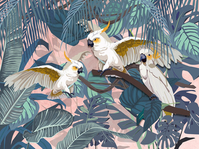 Дизайнерские обои Wall Street Green Tropez