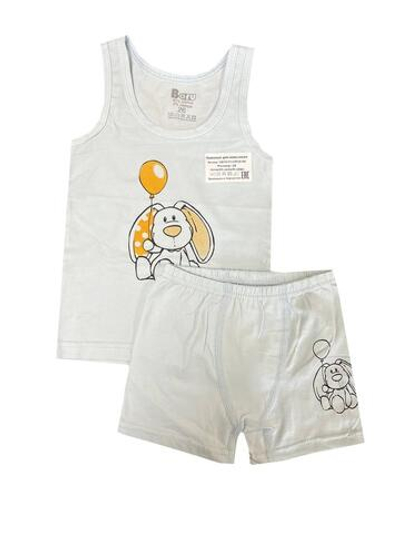 Комплект майка+ боксеры CBF 18-311/20-189м р.34 гол.зайчик (Boru), 1 шт.