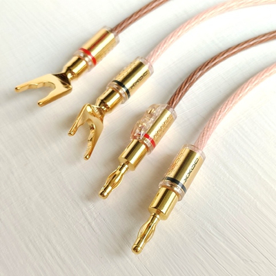 DAXX S182-02P Перемычки акустические из монокристалла меди (4шт). Длина 20см с разъёмами