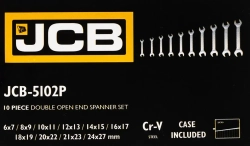 Набор ключей рожковых 10пр. JCB JCB-5102P