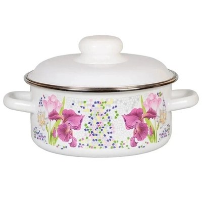 Кастрюля эмал цил 1,5л 1RB161М Мозаика