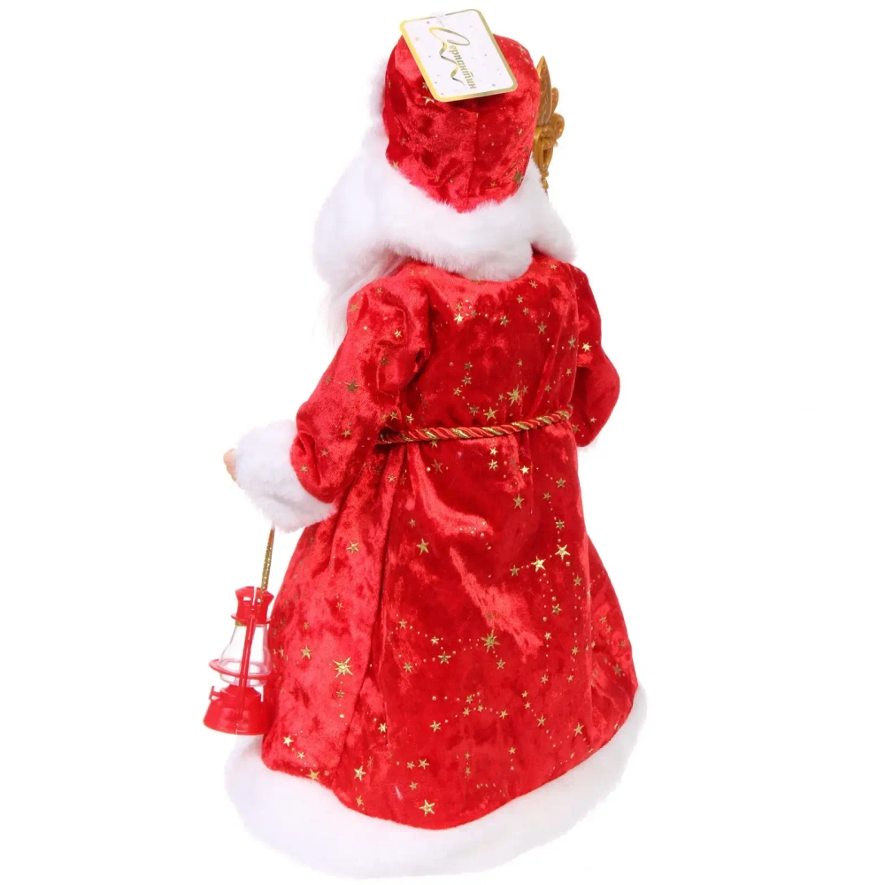 Дед Мороз музыкальный «Сказочное представление» 40 см (красная шубка)