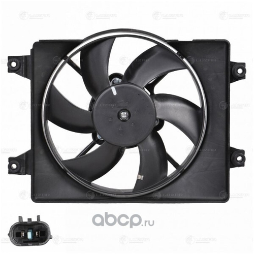 Электровентилятор конд. Hyundai Accent с диф. 6-ти лоп. в сб. (LUZAR)