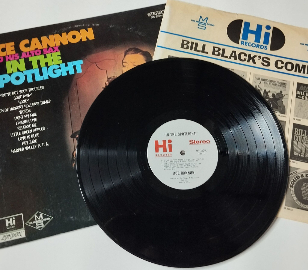 Винтажная виниловая пластинка LP Ace Cannon And His Alto Sax In The Spotlight (USA 1968)