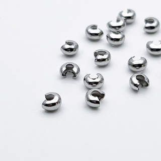 Шапочки для кримпов, сталь, размер 3 мм, цена за 10 шт