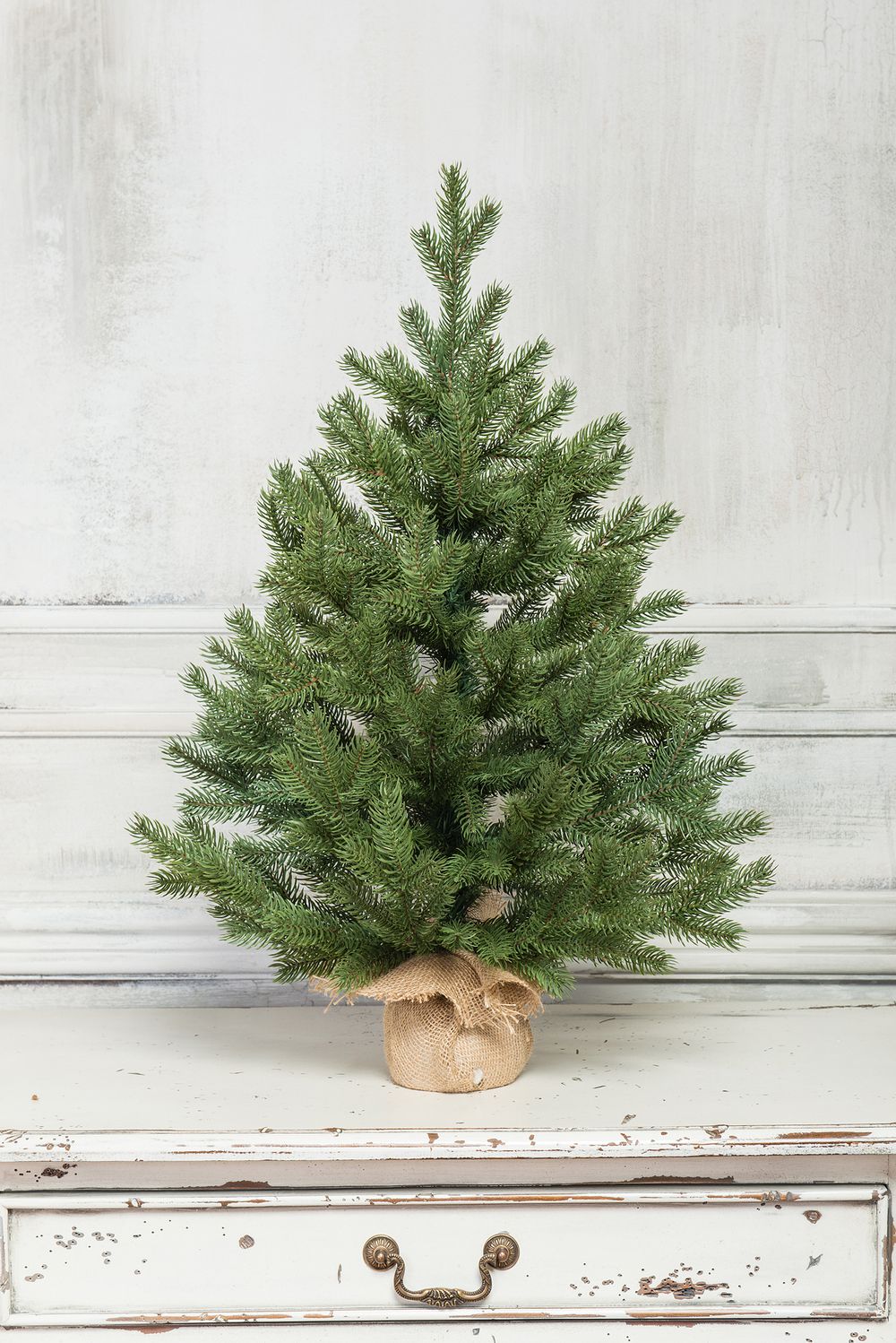 Искусственная настольная елка "Графская" (Литая хвоя) высота 60 см / 90 см