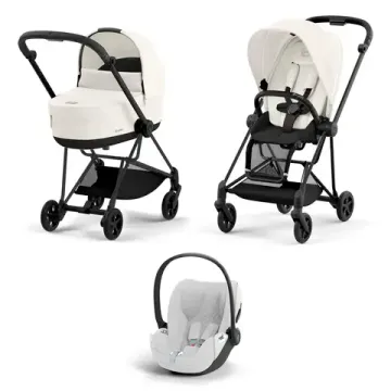 Детская коляска Cybex Mios 3 в 1 Off White Matt Black