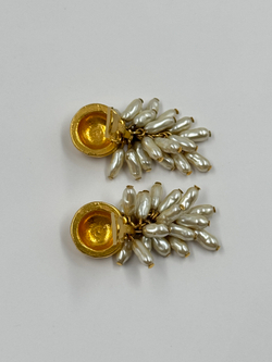 Клипсы с «жемчужными» подвесками Sonia Rykiel