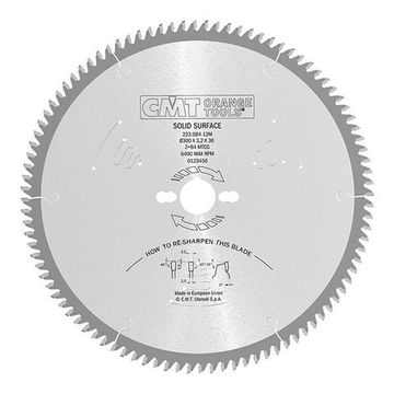 Диск пильный по искусственному камню 300х30х3.2/2.5 мм; Z=84 CMT 223.084.12M