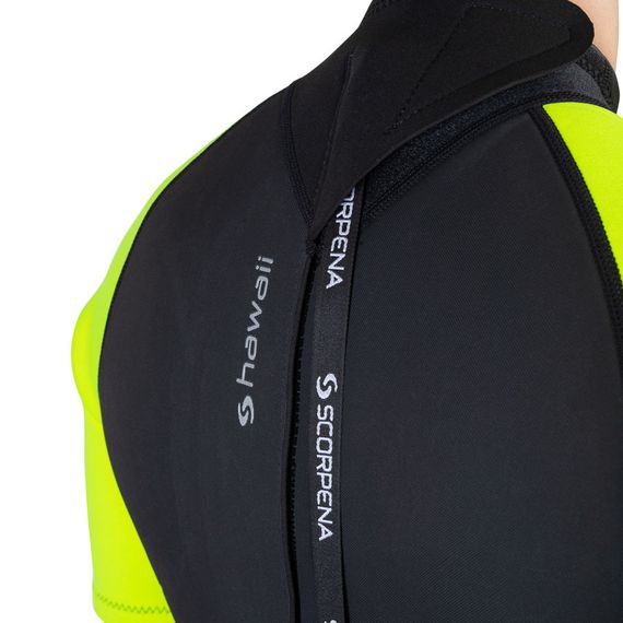 Гидрокостюм Scorpena Hawaii Shorty мужской желтый неон