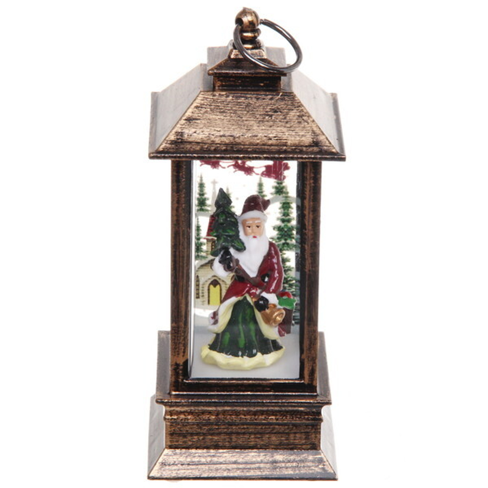 Сувенир с подсветкой «Фонарь с сказочным гостем» 5,3*5,3*12,5 см