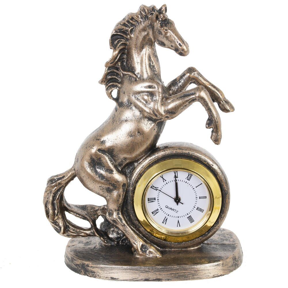 GAEM Фигурка декоративная "Лошадь" с часами (LR41x1), L8,5 W5 H12 см