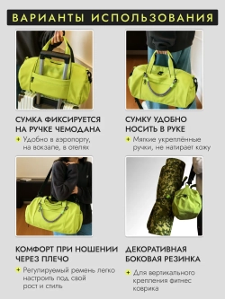 Сумка спортивная дорожная для фитнеса с отделом для обуви