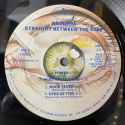 Винтажная виниловая пластинка LP Rainbow Straight Between The Eyes (USA 1982) Stone Cold