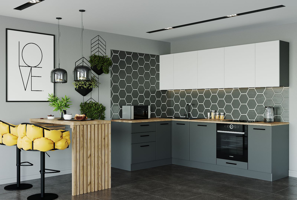 Кухонный гарнитур угловой Вегас 2600х1600 ( 26 мм)