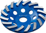 ЗУБР Турбо d 125 мм, Сегментная алмазная шлифовальная чашка, Профессионал (33370-125)