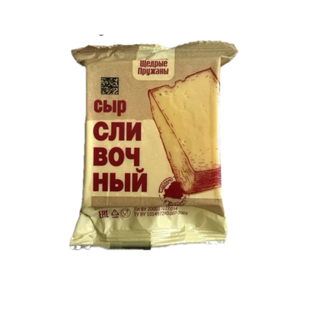 Сыр Сливочный 50% Щедрые Пружаны 200 гр