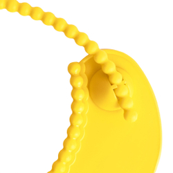 Слюнявчик гибкий с карманом 1 шт. ПОМА с 6 месяцев, жёлтый