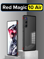 Металлический чехол MosSeller для Nubia Red Magic 10 Air, черный (комбинированный)