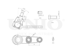 Опора шаровая передняя нижняя UNIO SSP-20074