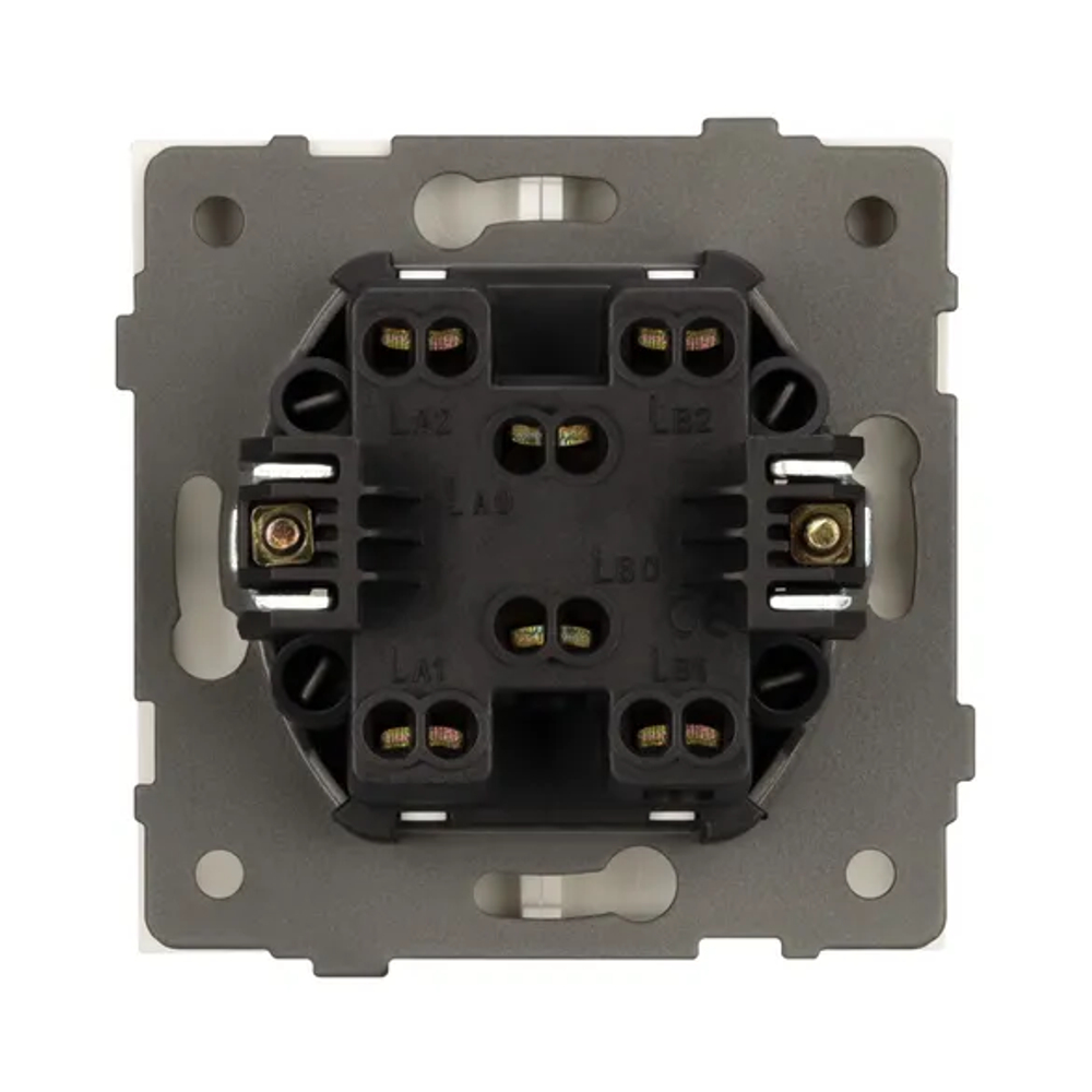 Механизм выключателя двухклавишный проходной SWT-TENDO-MKP2-SFPL-WH (230V, 10A) (Arlight, -) 054556