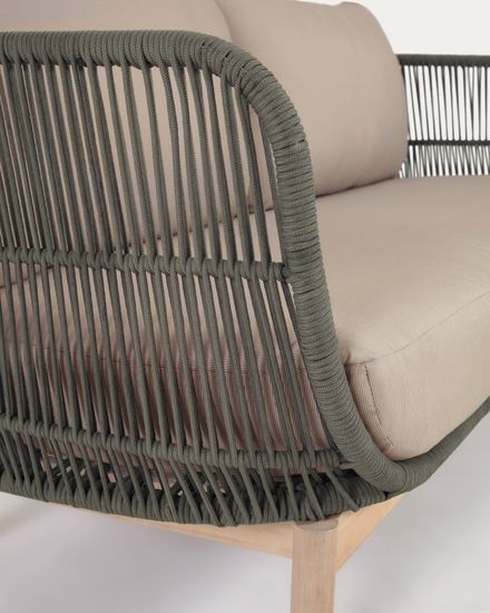 3-местный диван Catalina из зеленой веревки Испания