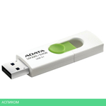 USB Flash-накопитель A-Data AUV320-64G-RWHGN 64GB белый/зеленый