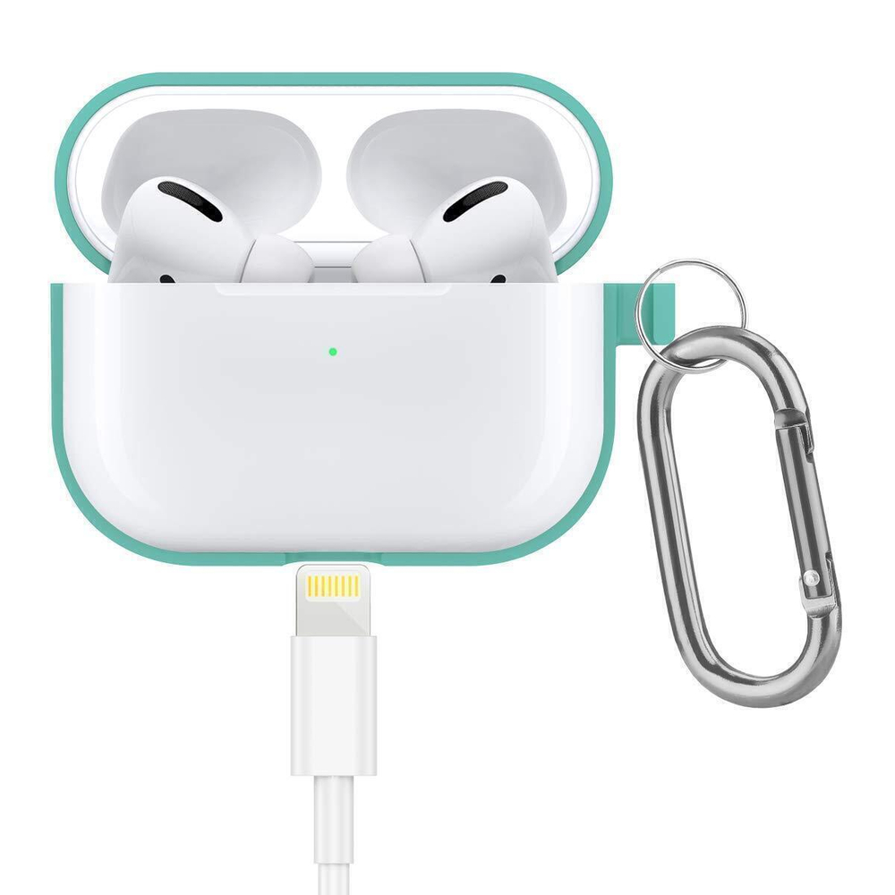 Чехол КАРТОФАН для Apple AirPods Pro (арт. AIRPRO-SLIM-SILICON-01-MINTGREEN)
