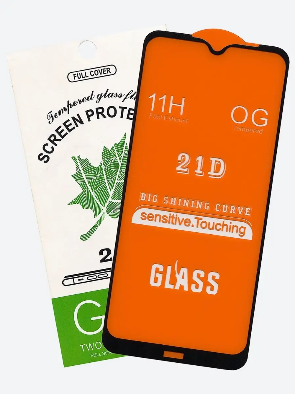 Защитное стекло Glass для Xiaomi Redmi Note 8T/21D полный клей, черная рамка