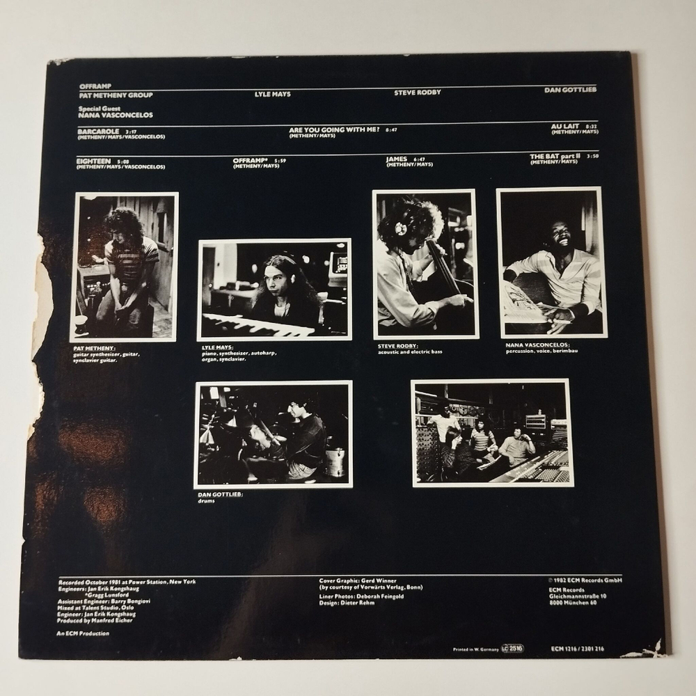 Винтажная виниловая пластинка LP Pat Metheny Group Offramp (Germany 1982) ECM Records