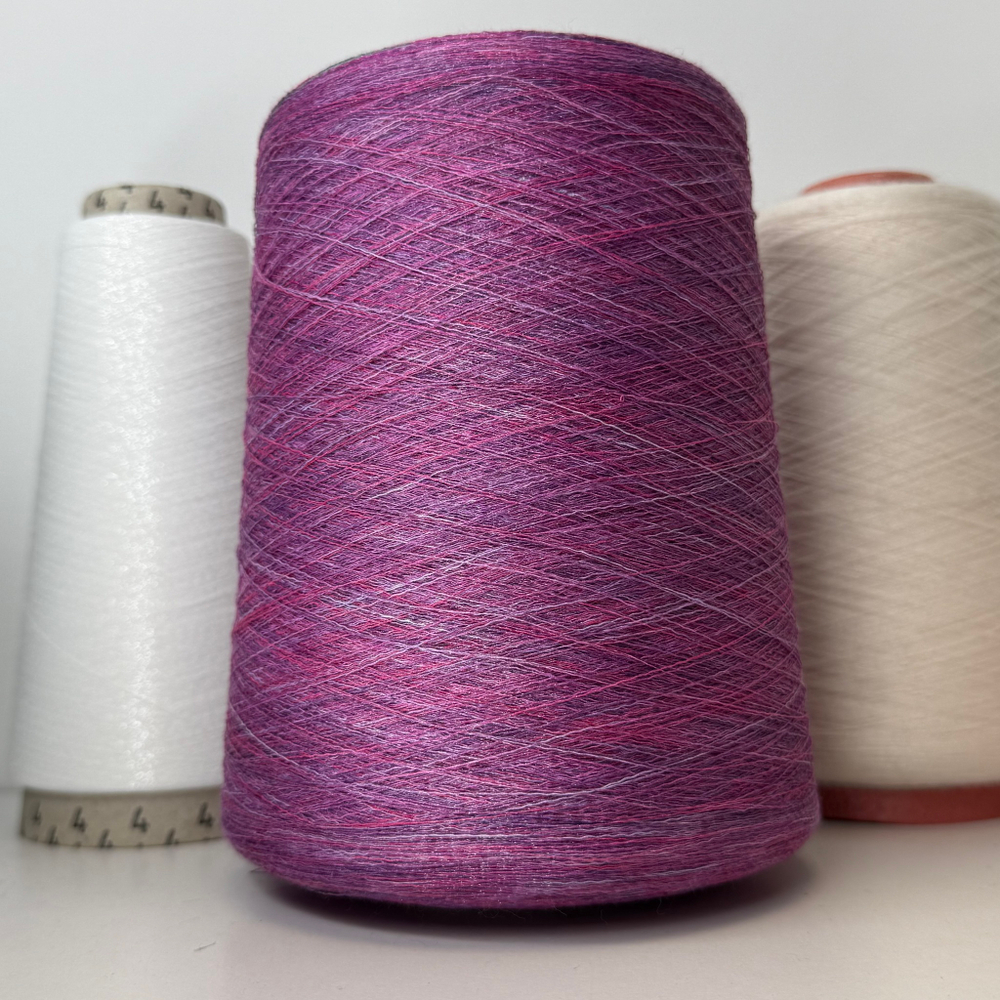 BAHAMAS - Industria Italiana Filati; вискоза, люрекс, п/а; 3900м/100гр col. 1778, цвет: Missoni фиолетово-малиновый меланж; S718