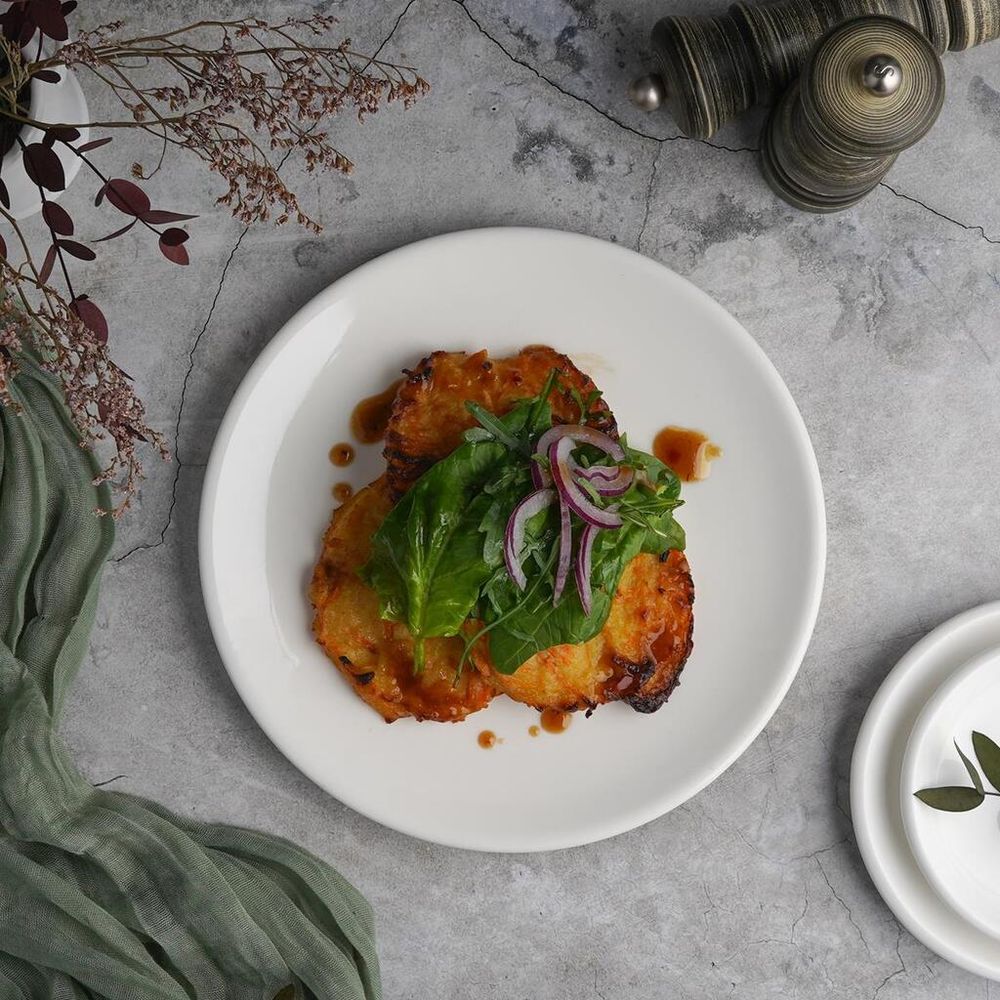 Тарелка d 23 см без борта белая фарфор P.L. Proff Cuisine [6]